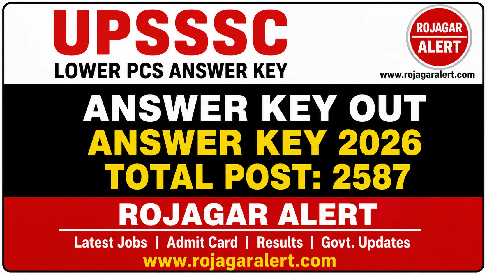 UPSSSC Lower PCS Answer Key 2026