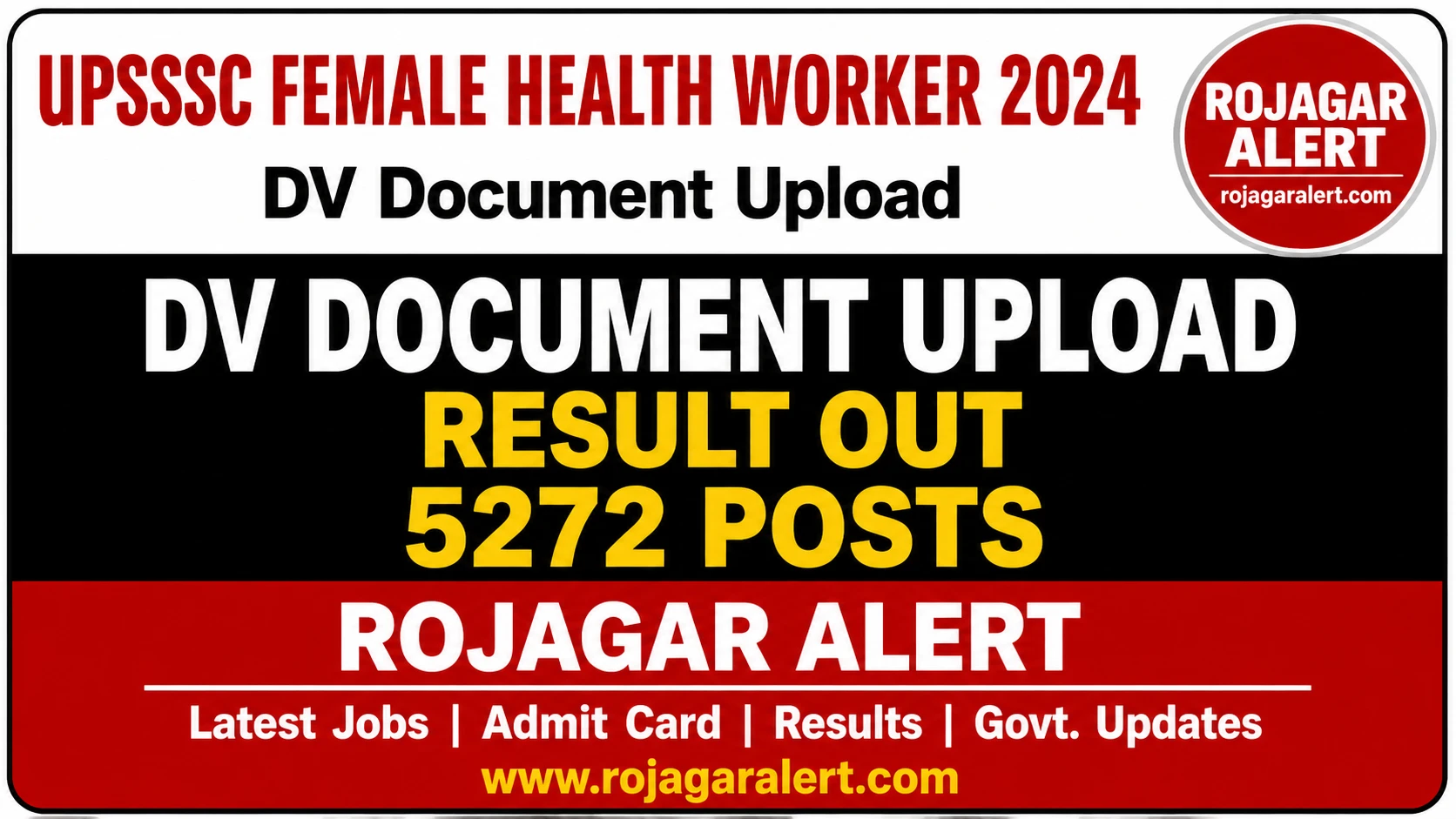 UPSSSC Female Health Worker 2024 DV Document Upload: 5272 Posts, Result, Login Link 1 UPSSSC FEMALE HEALTH WORKER 2024