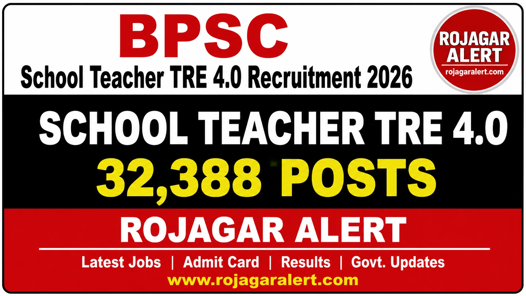 BPSC School Teacher TRE 4.0 Recruitment 2026 1 BPSC School Teacher TRE 4.0 Recruitment 2026 – 32,388 Posts