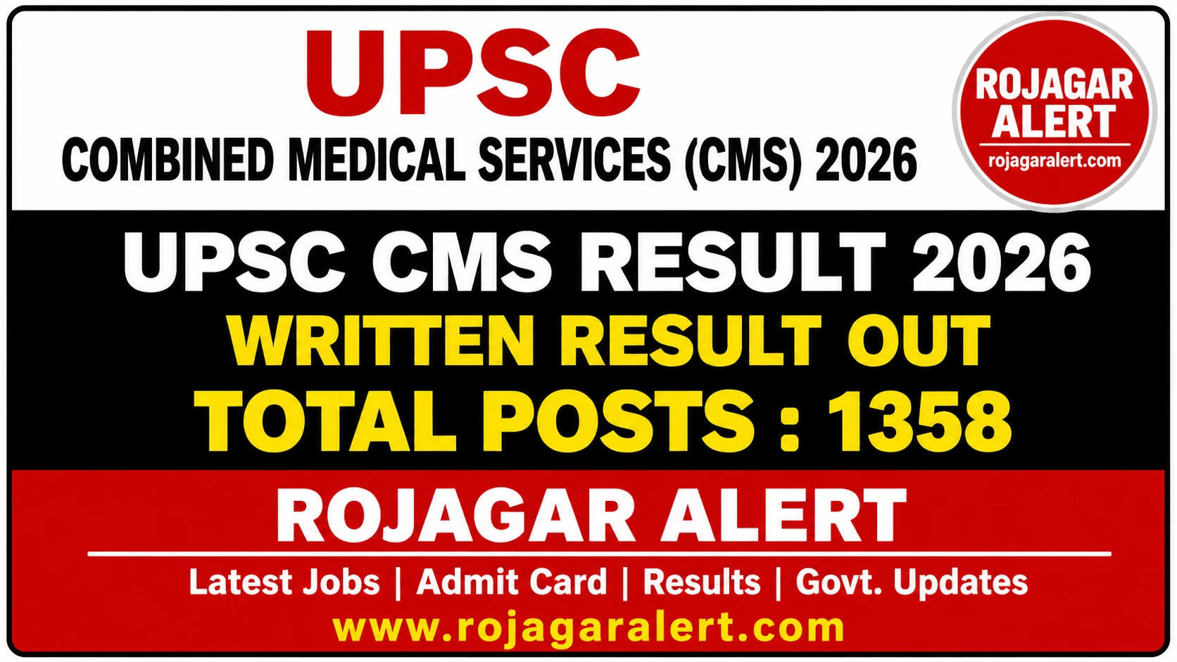 UPSC CMS Result 2026 – Out 2 UPSC CMS Result 2026 Out