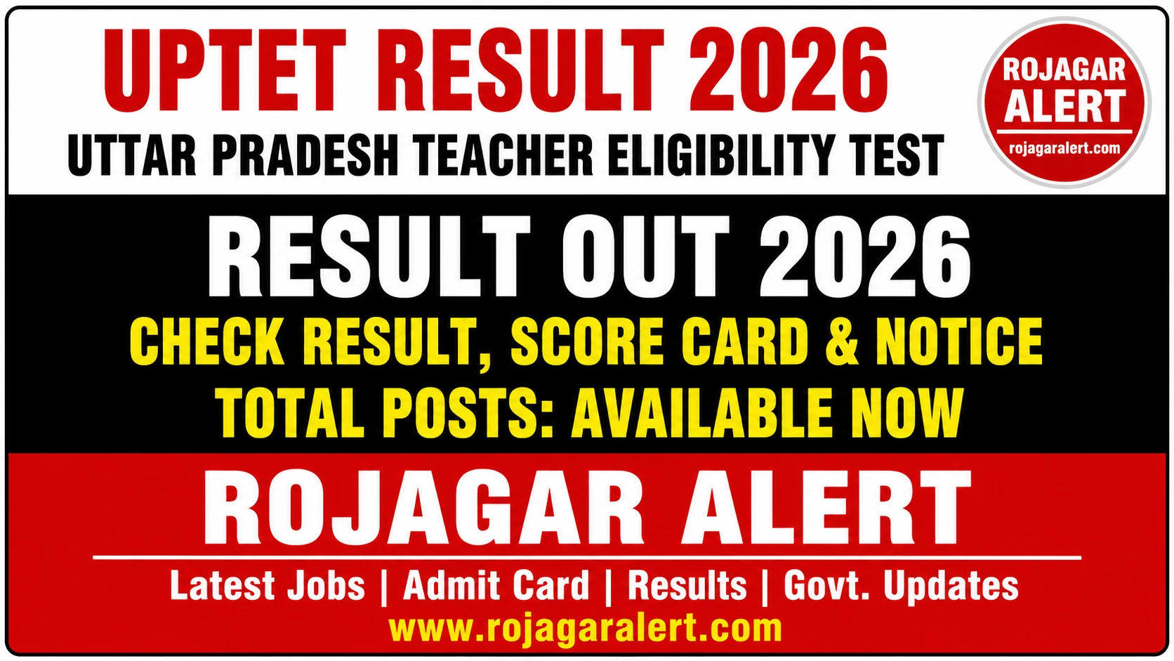 UPTET Result 2026 Out – Uttar Pradesh Teacher Eligibility Test Result