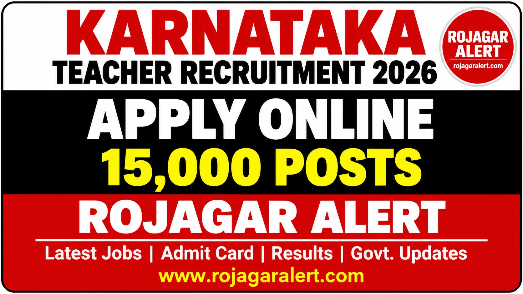 Karnataka Teacher Recruitment 2026 15000 Teacher Posts