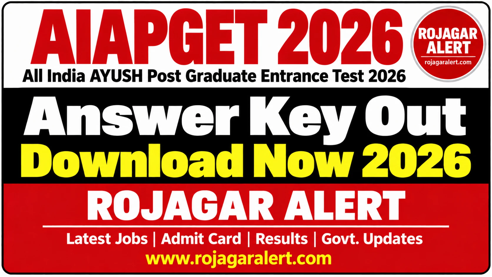 AIAPGET 2026 Answer Key Out: Response Sheet, Challenge Fee, Final Answer Key & Result Update 1 AIAPGET 2026 Answer Key Download