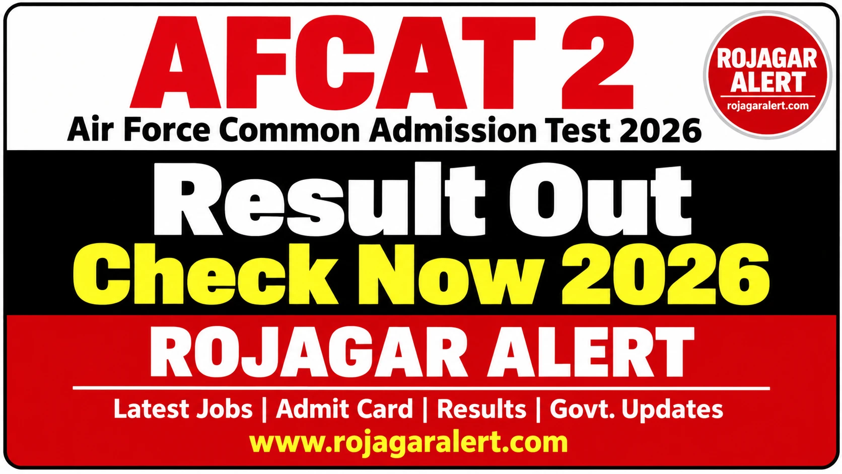 AFCAT 2 Result 2026 Out: Scorecard Download, Cut Off & AFSB Selection Process 1 AFCAT 2 Result 2026 Scorecard and Result Update